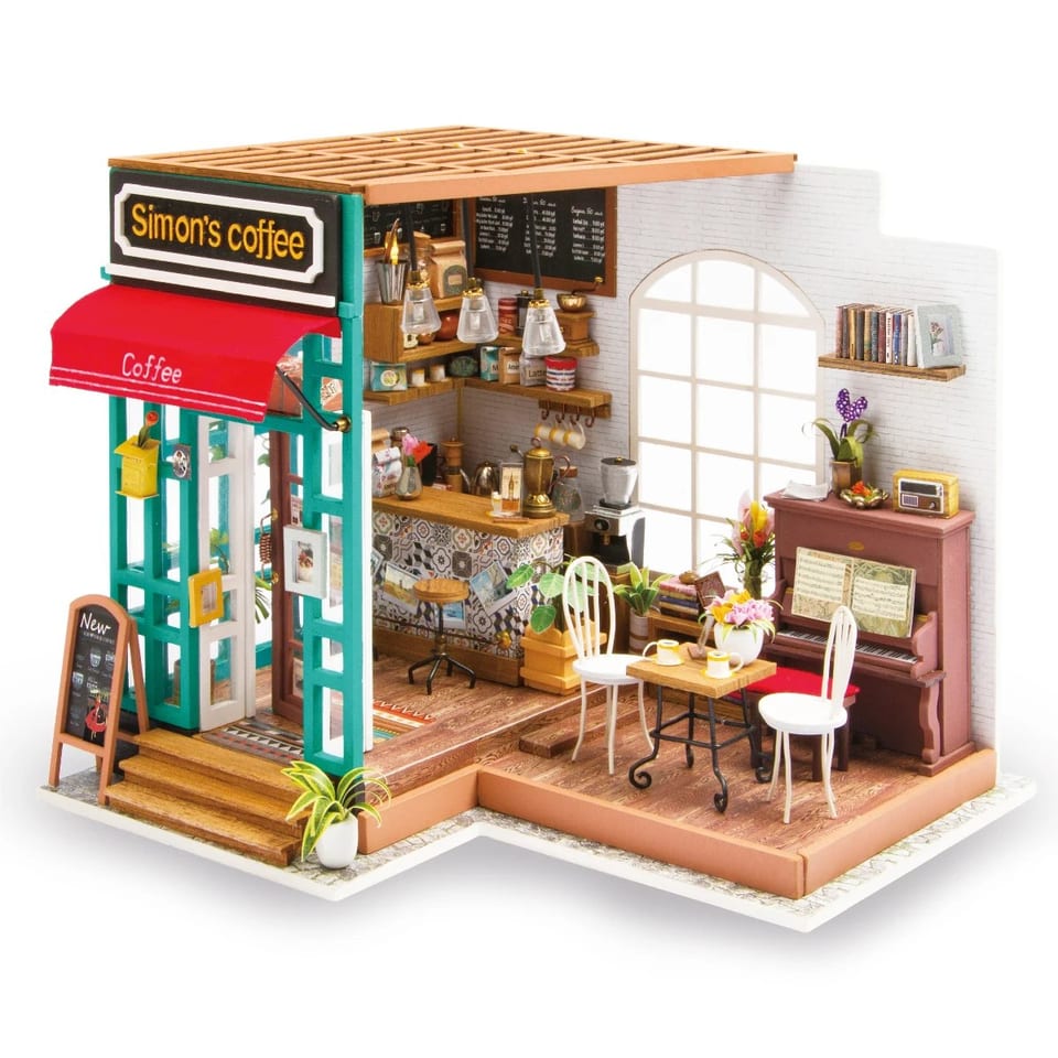 Robotime Rolife Wood Crafts DG109 Wooden Furniture Puzzle Kit DIY Miniature, product photo