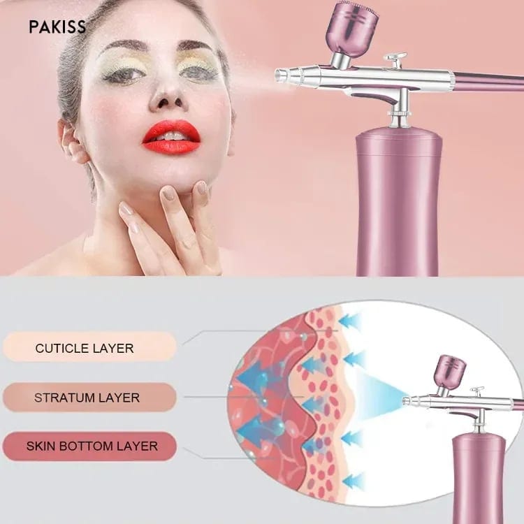PAKISS Water Light Handheld Nano Spray Facial Oxygen Injection Instrument Home, product photo