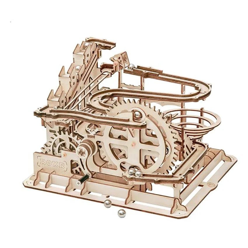 Robotime Rokr Handmade DIY Assembled Toys LG501 Marble Run 3D Wooden Puzzles for, product photo