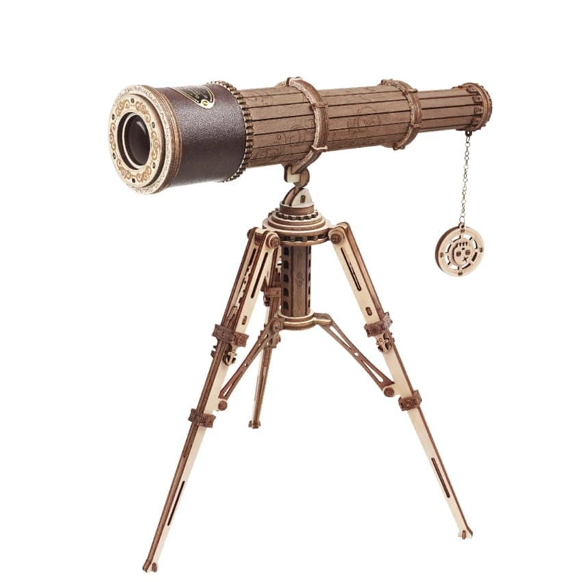 Robotime Rokr Educational Toys DIY Wood Crafts ST004 Monocular Telescope 3D, product photo