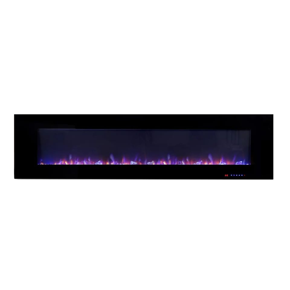 Dreamflame 72-Inch Indoor Electric Fireplace Heater Wall Mounted Remote Control, product photo