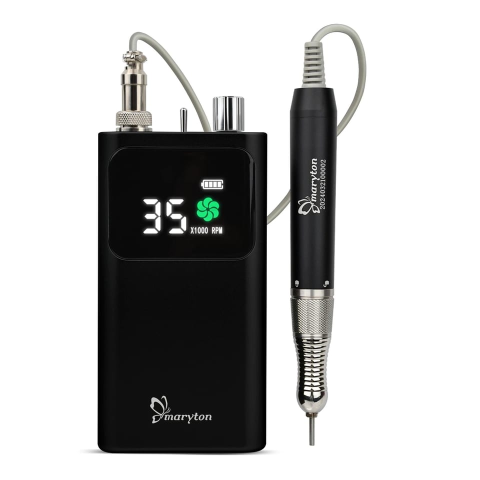 US 8-hour Standby Nails Acrylic Cordless Kupa Nail Drill With Portable Desktop, product photo