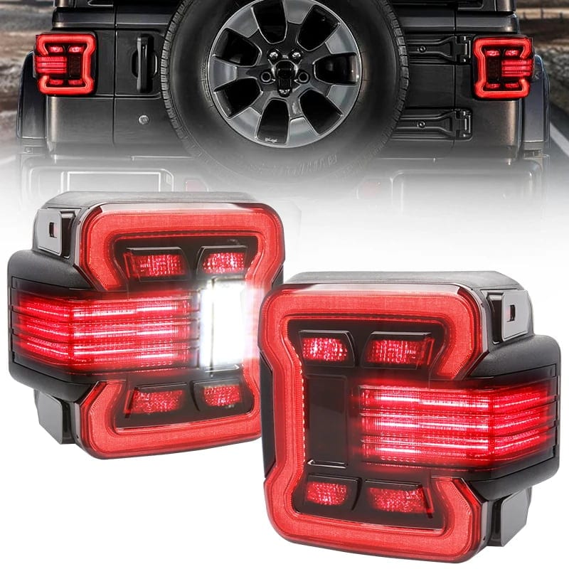OVOVS US Type Smoked Lens Taillight with Brake Turn Signal Reverse Running, product photo