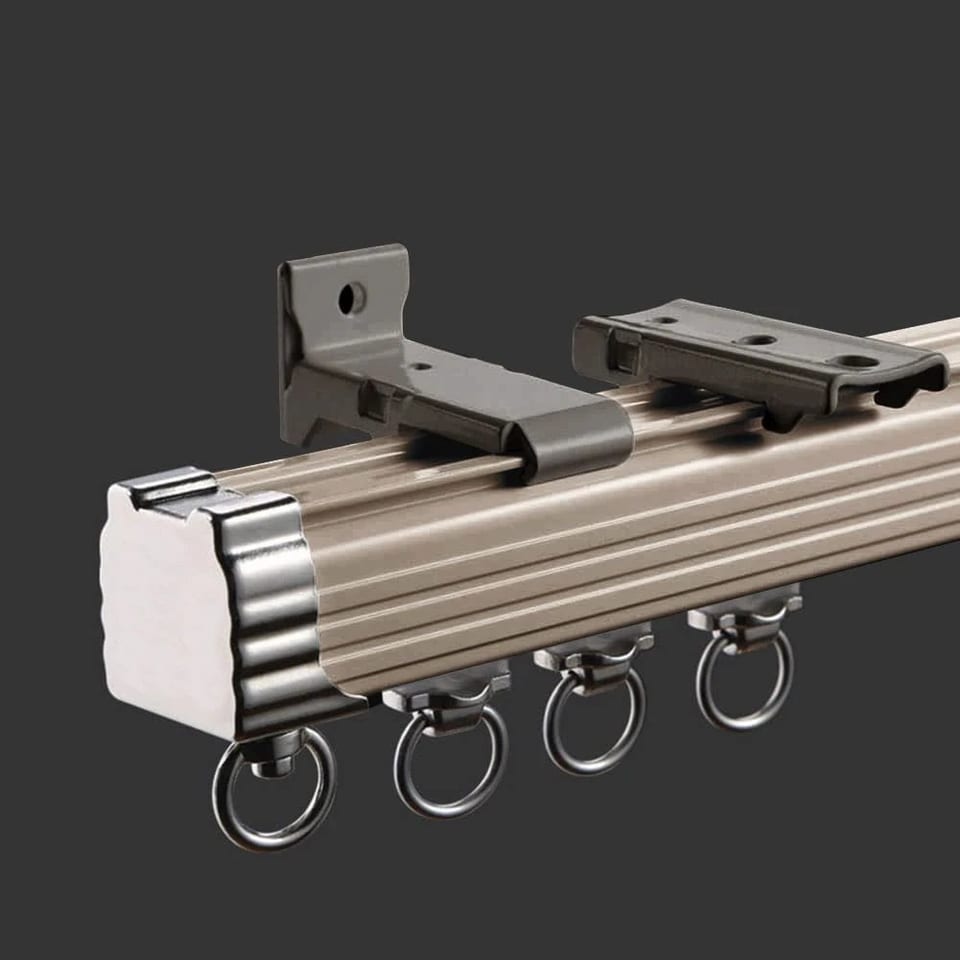 ZSHINE Curtain Rail Track Single Track Heavy-Duty Curtain Valance Rails, product photo