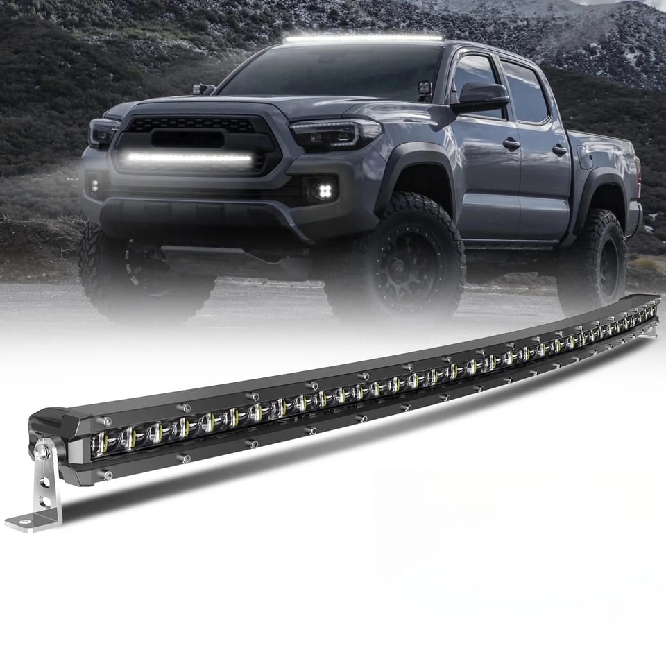 Super Slim Single Row 6000K Traffic Advisor LED Strobe Light Bar 100W Power for, product photo