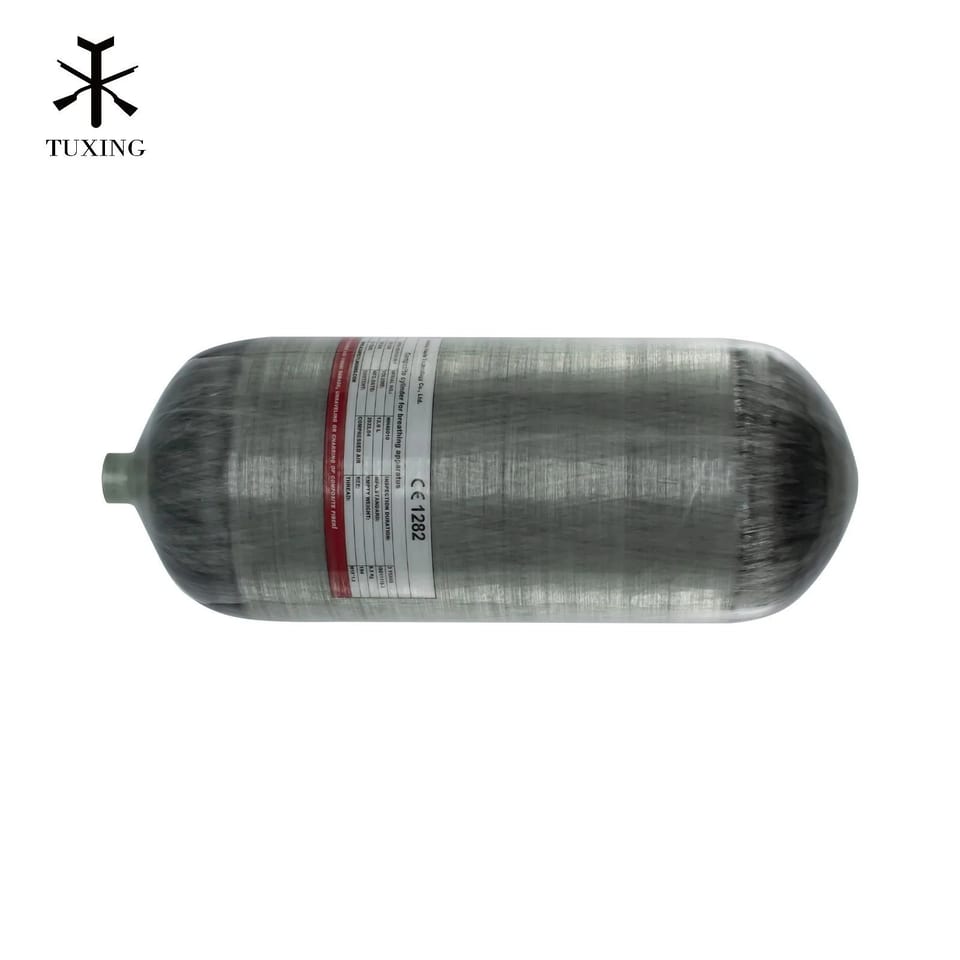 TUXING High Pressure Hpa Big Size 30Mpa 4500Psi 300Bar 12L Hunting Snorkeling, product photo