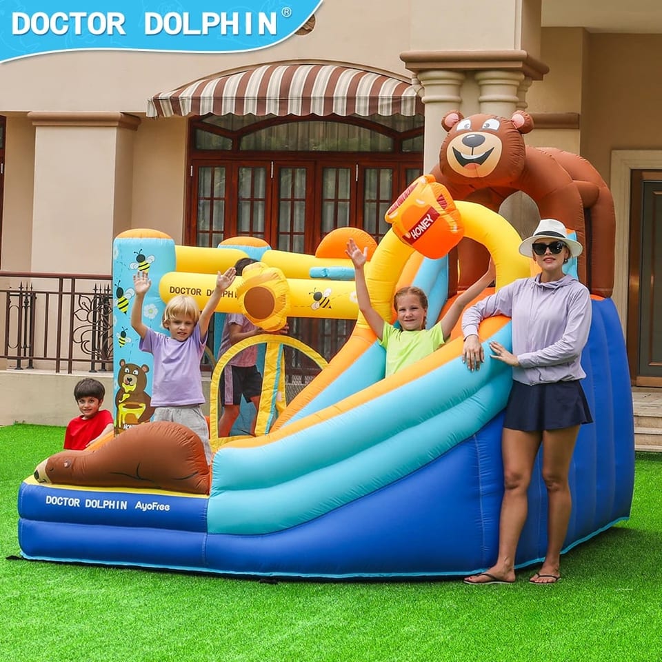 Usa Dolphin Doctor Inflatable Jumping Castle Bounce Slide Inflatable Jumping, product photo