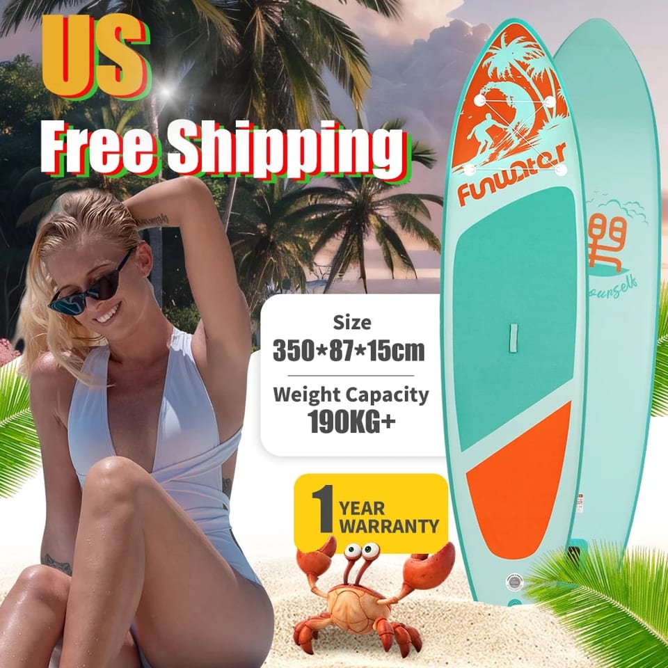 US Stand up Paddle Board Surfboard Paddleboard supboard Paddle Board Inflatable, product photo