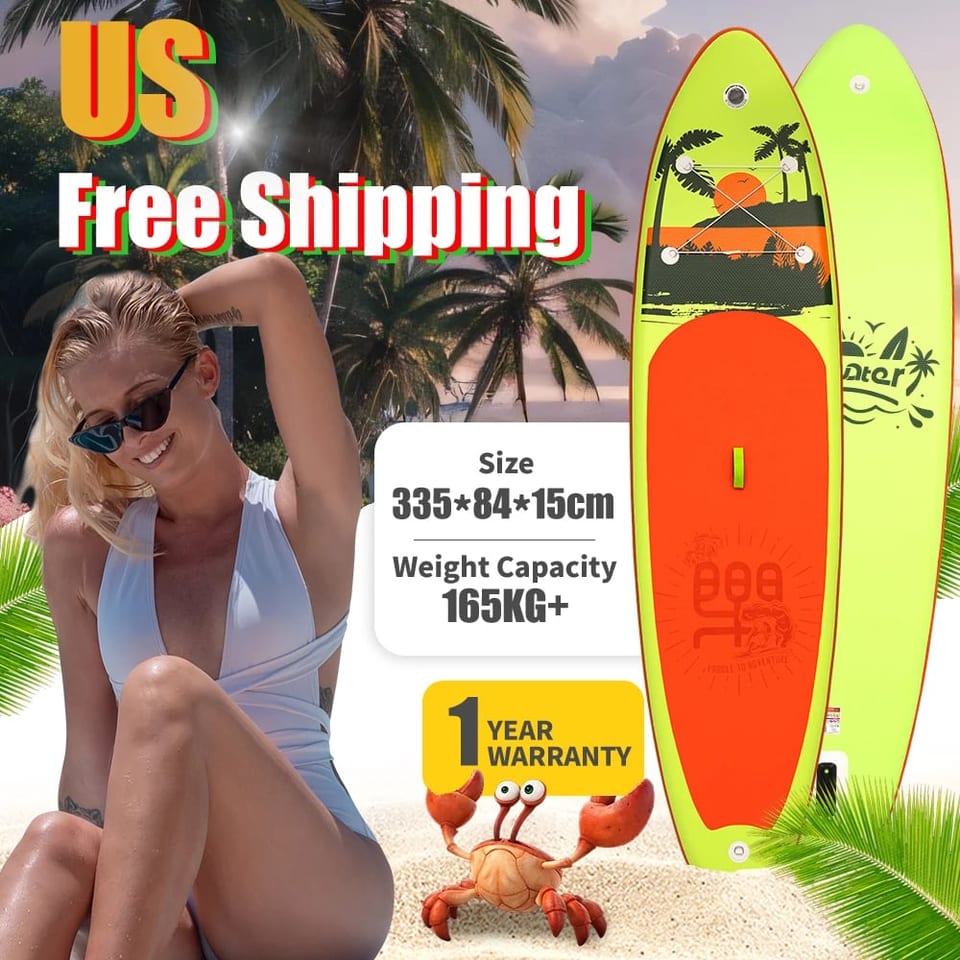 US Waterplay Surfing sup Stand up Paddle Board Surfboard Surf Board Paddle, product photo