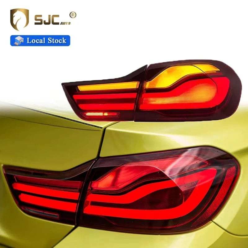 SJC Auto Modified LED Rear Lamp for BMW 4 Series F32 F82 M4 LCI Shadow Line, product photo