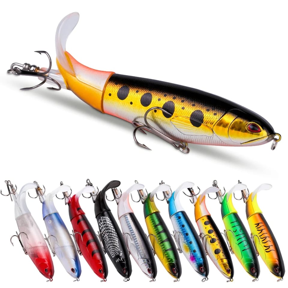 10pcs/set 13g 10cm Premium Fishing Lure Kit Bass Trout Baits With Propeller, product photo