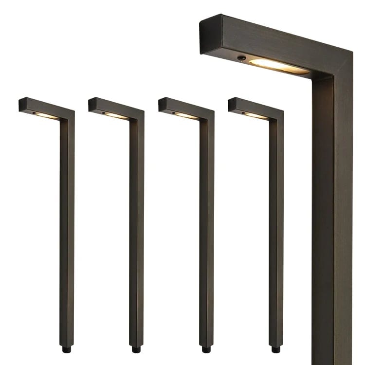 Decorative 12V Brass Outdoor Projection Bollard Landscape Garden Path and, product photo