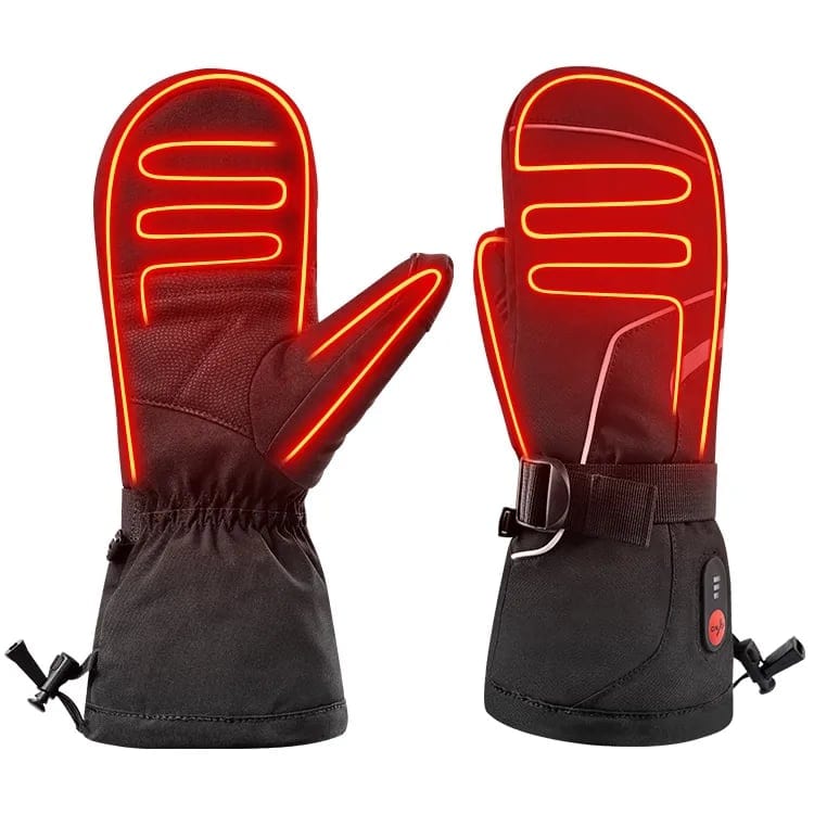 Winter Warm Sport Snow Ski Heated Mittens Gloves Thick 7.4V Rechargeable, product photo