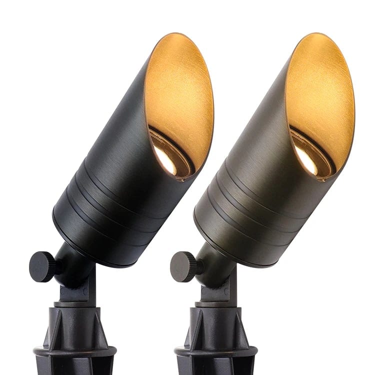 USA Warehouse LT2100 IP65 Waterproof Brass up Spike Lights Low Voltage Outdoor, product photo