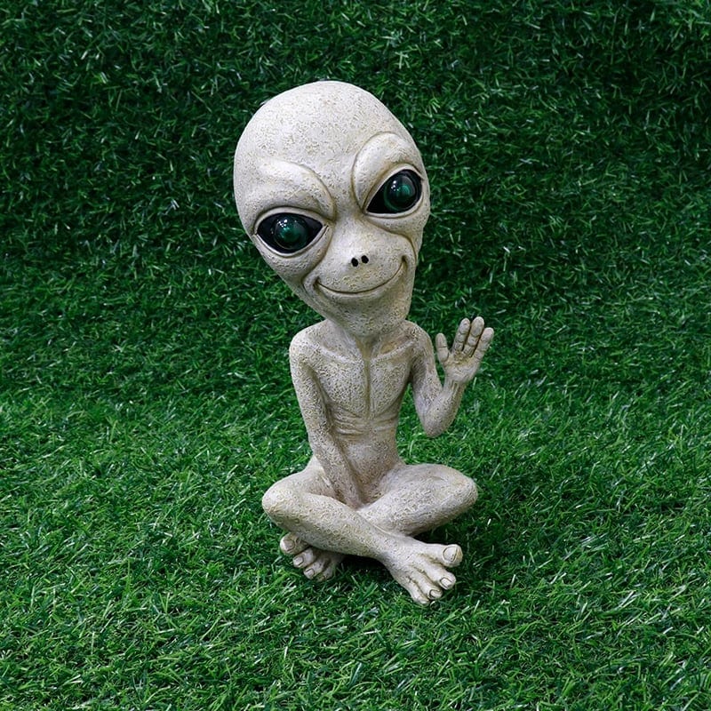Alien Sculptures Outdoor Garden Alien Statue Alien Resin Sculptures Garden, product photo