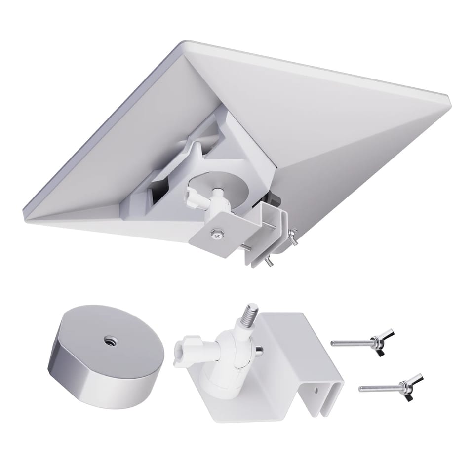 Original Mini Gutter Mount Compatible Starlink Pipe Adapter Adjustable Aluminum, product photo