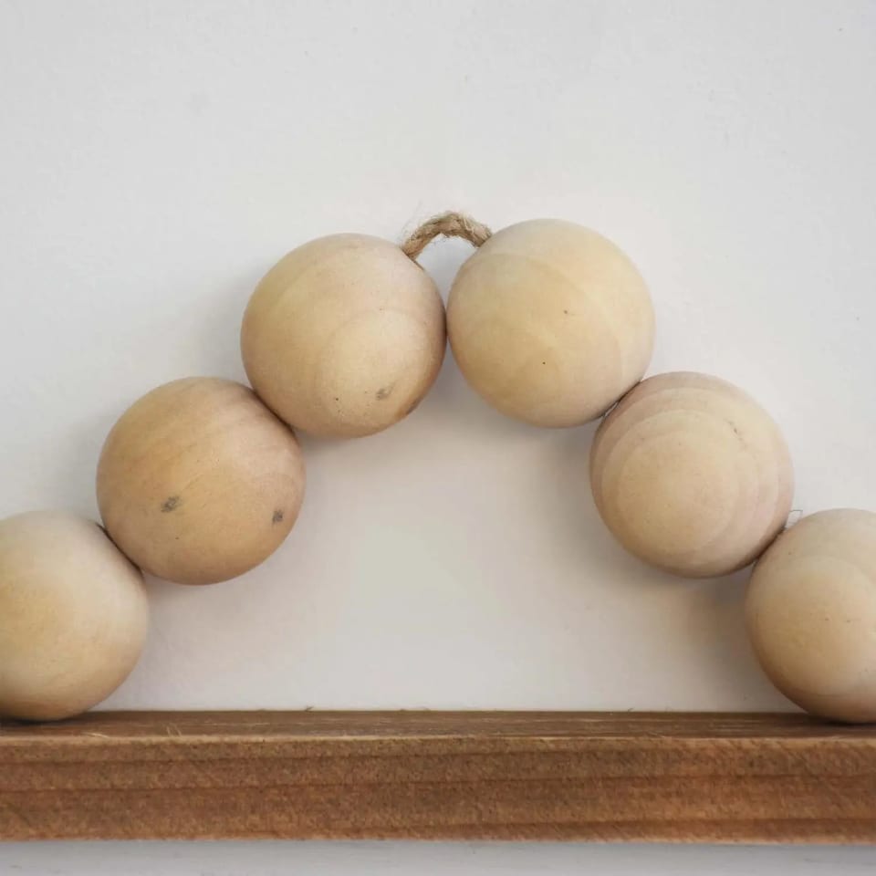 Paris Loft Hot Cocoa Sign, Wooden Hot Cocoa Served Here Hanging Sign, Wood Bead, product photo