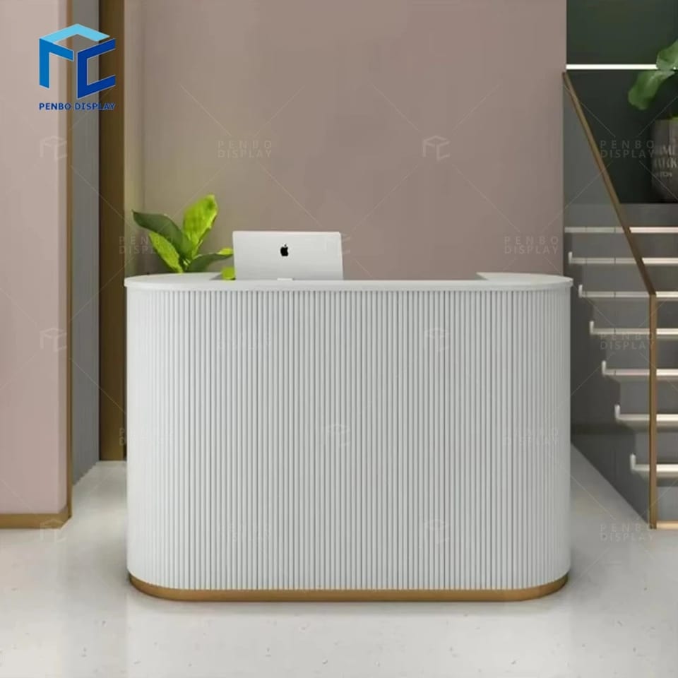 USA CA UK AU GER Local Stock Luxury Office Front Counter and Reception Desk in, product photo