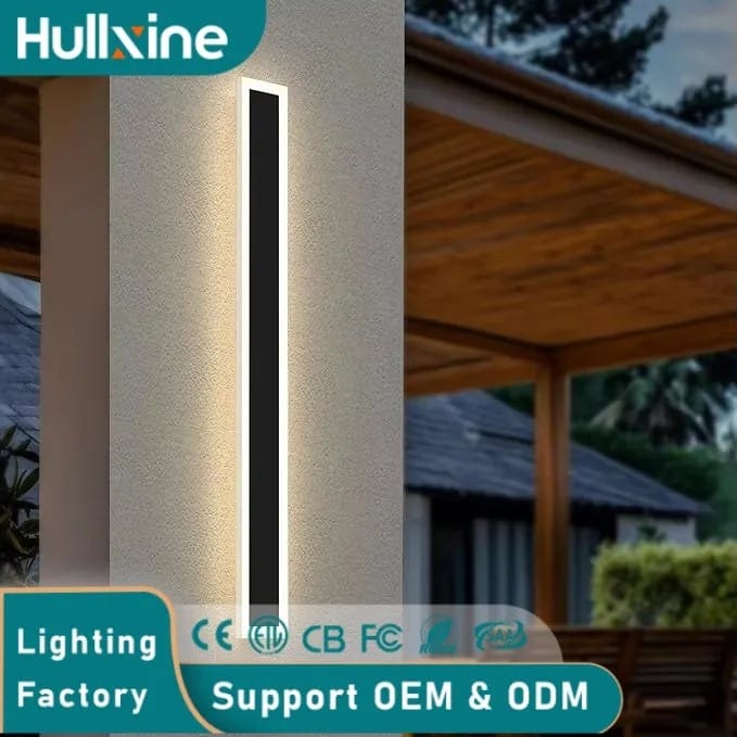 Outdoor Wall Lights Modern Outside Linear Wall Light Dimmable LED Outdoor, product photo