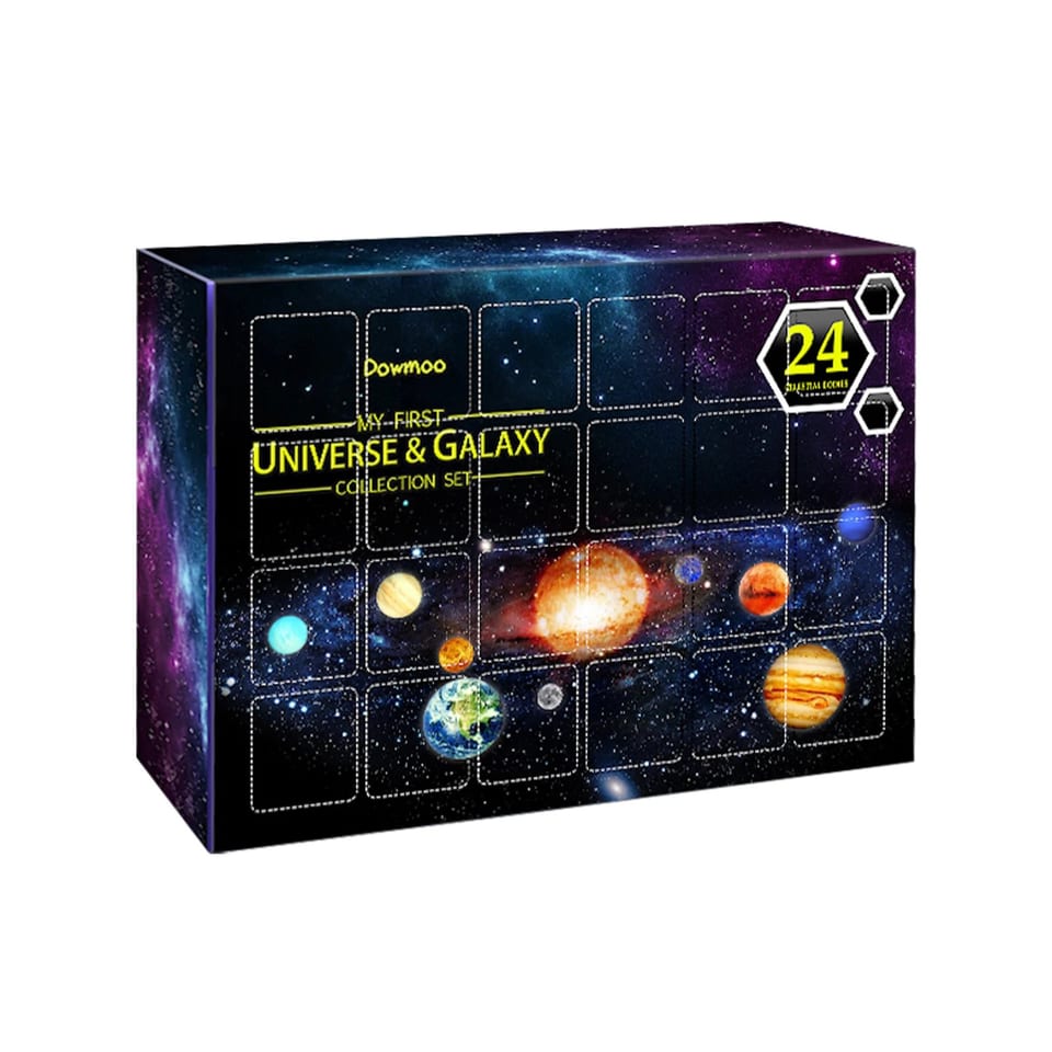 EELHOE Countdown 24 Days Christmas Gift Blind Box Planet Series Holiday Supplies, product photo