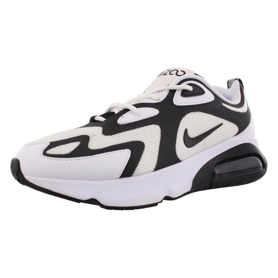 For Women's for 200 White/Black/Anthracite Sneakers High Quality Knit Upper, product photo