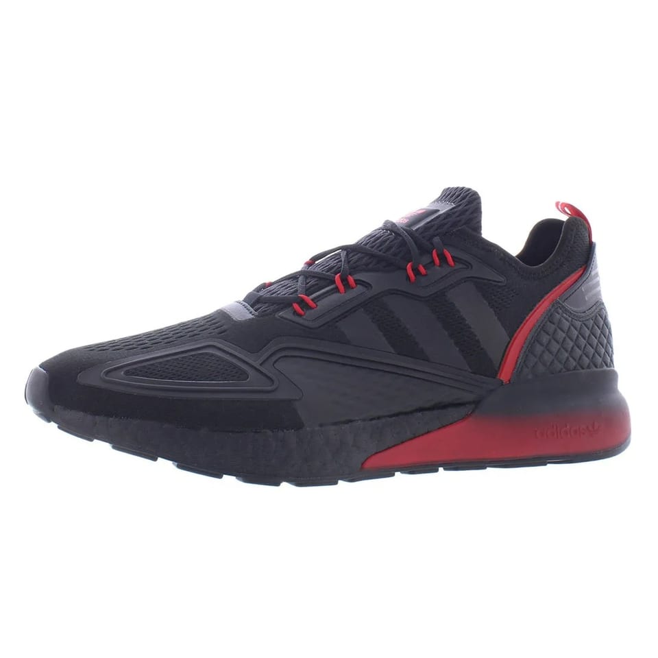 For Originals Zx 2K for Men's Shoes Black/Red Size 13 Knit Upper Material, product photo
