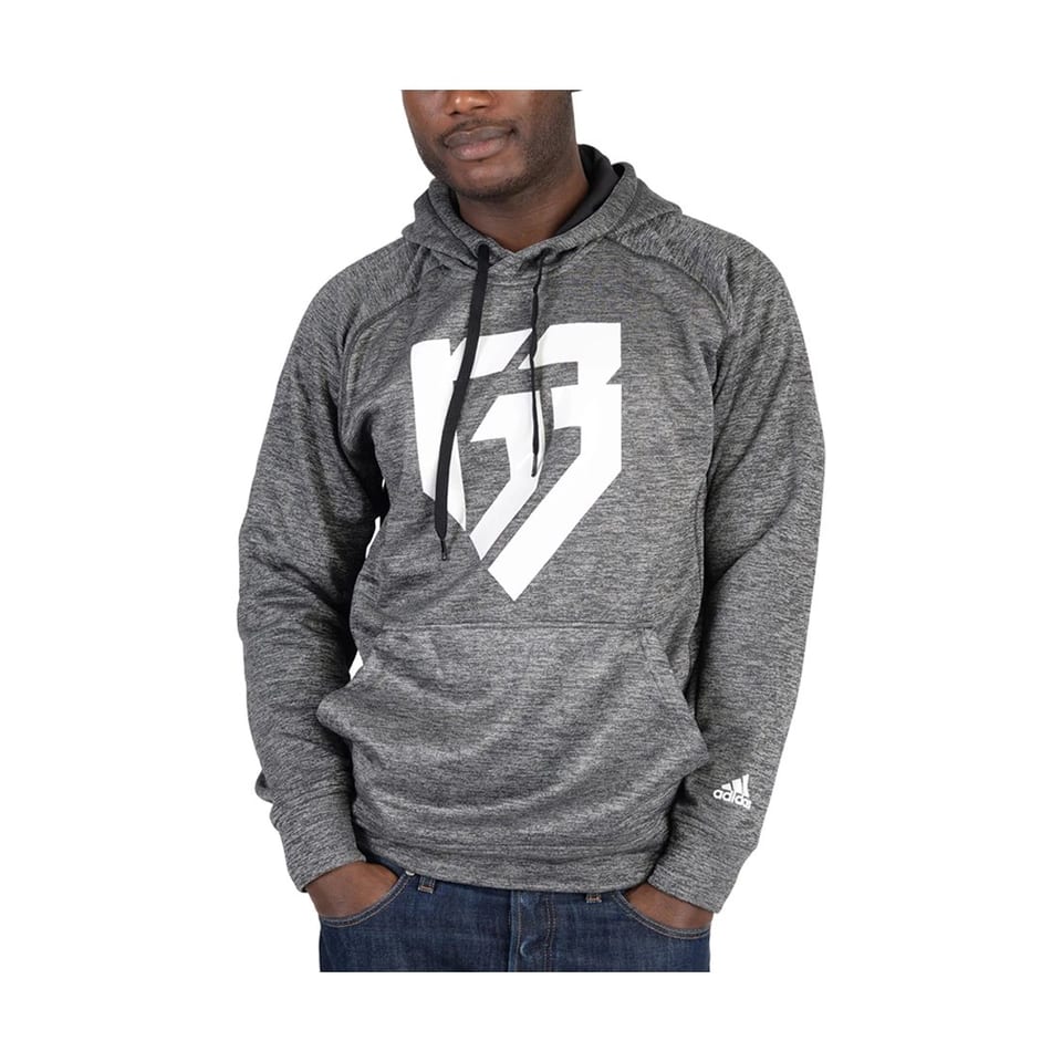 Adidas Men's RG3 Logo Hoodie D2S XXS Color Solid Pattern Distressed Hoodie with, product photo