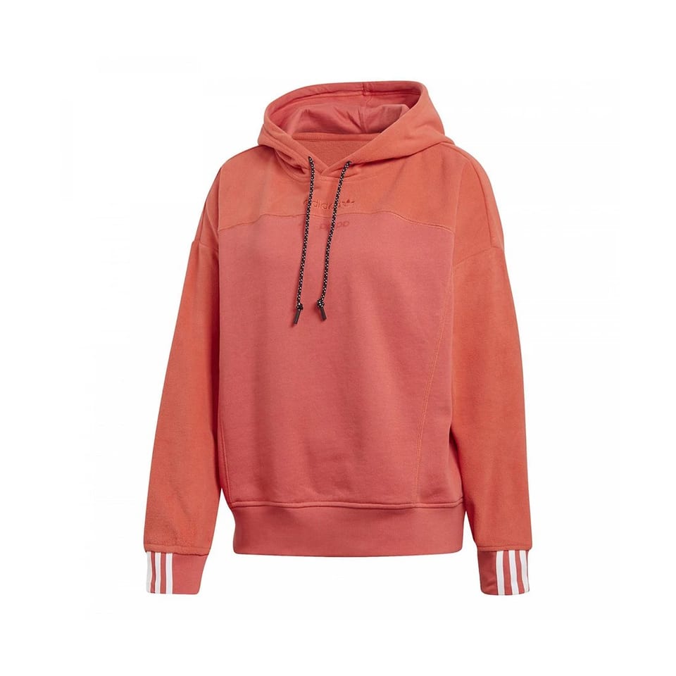 Adidas R.Y.V. Women's Active Hoodies XS Red High Quality Silk Material Hooded, product photo