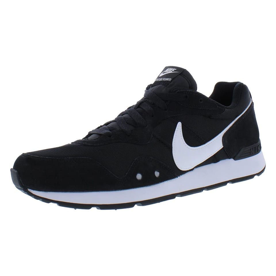 For Men's Venture Runner Running Shoes Size 11 Black White Synthetic Mesh, product photo