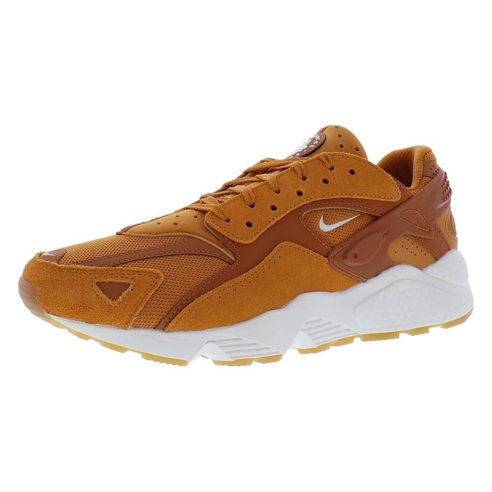 For Men's Air Huarache Runner Size 10 Monarch/Dark Russet/Gum/Dark Brown/Sail, product photo