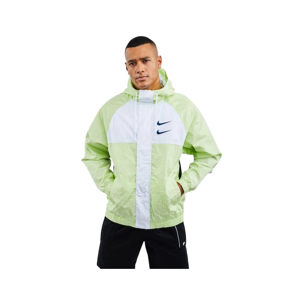 For Men's for Woven Soft Shell Windbreaker White/Mint Coated Fabric Water, product photo