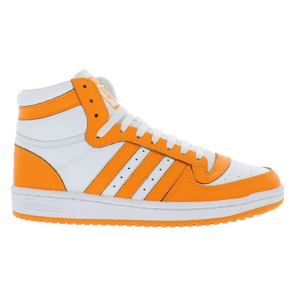 For Top Ten Rb GX0758 Men's Basketball Shoes White Orange Genuine Leather, product photo