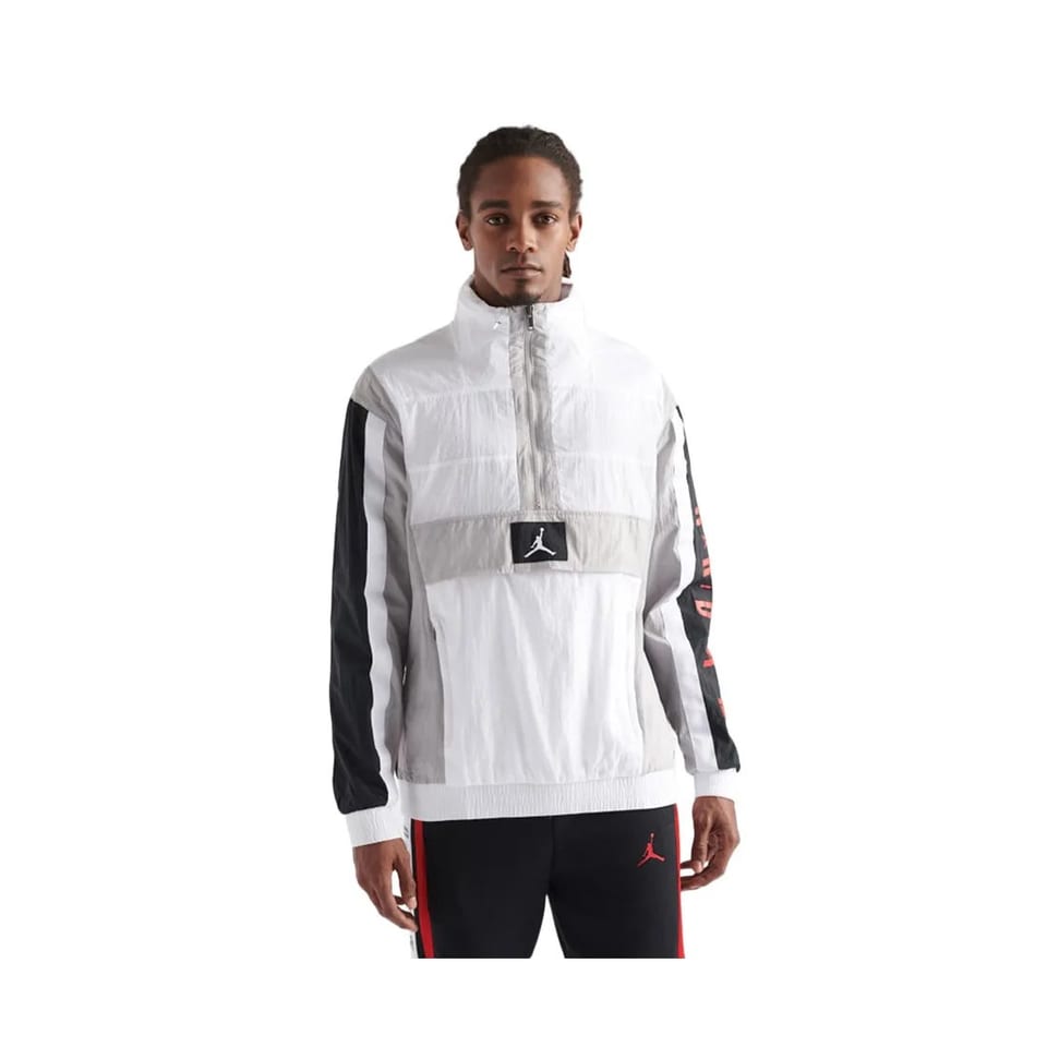 Jordan Wings Windwear Men's Reversible Zippered Jacket White/Black Water Proof, product photo