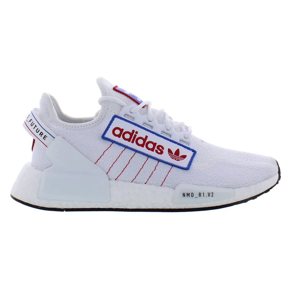 For NMD_R1.V2 Men's Fitness Walking Shoes White/Blue/Red Color Vietnam 100%, product photo