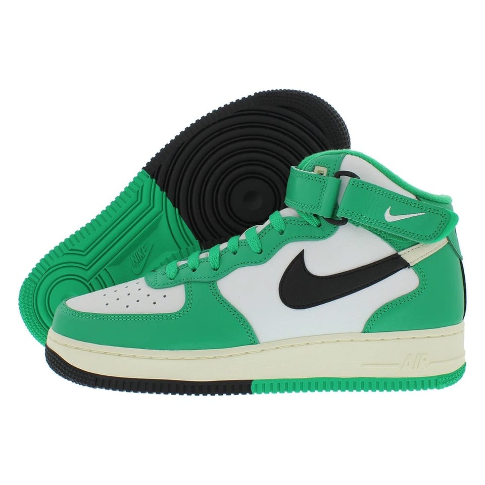 For Men's Air Ce 1 Mid '07 LV8 Basketball Shoes White/Green/Black Vietnam-100%, product photo