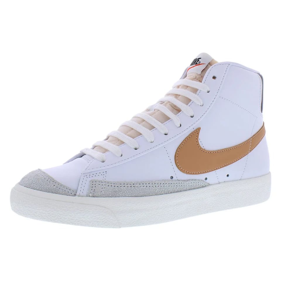 For Blazer Mid '77 Vntg Men's Fitness Walking Shoes White/Tan Color 100%, product photo
