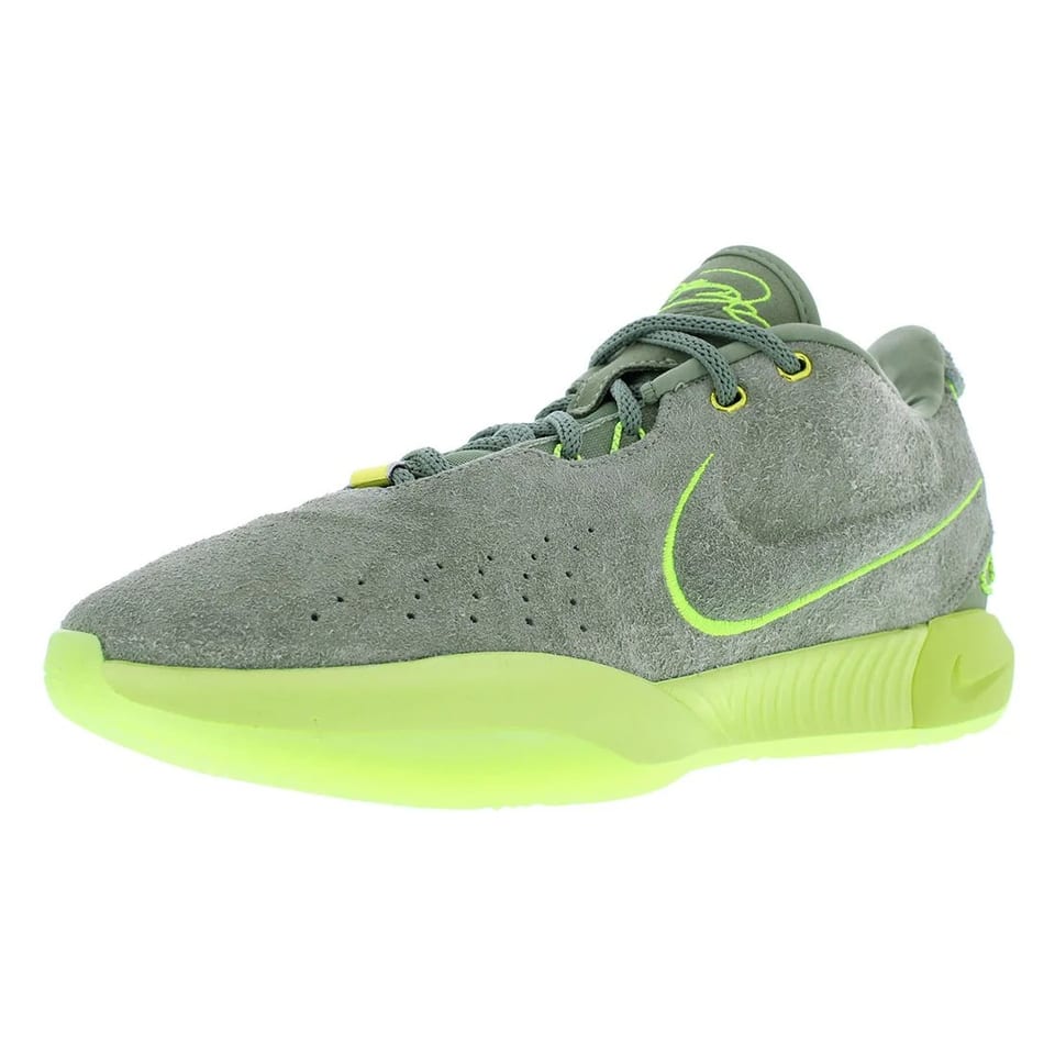 Nike LeBron XXI Men's Sport Shoes Olive/Lime-Fashionable Casual Summer Spring, product photo