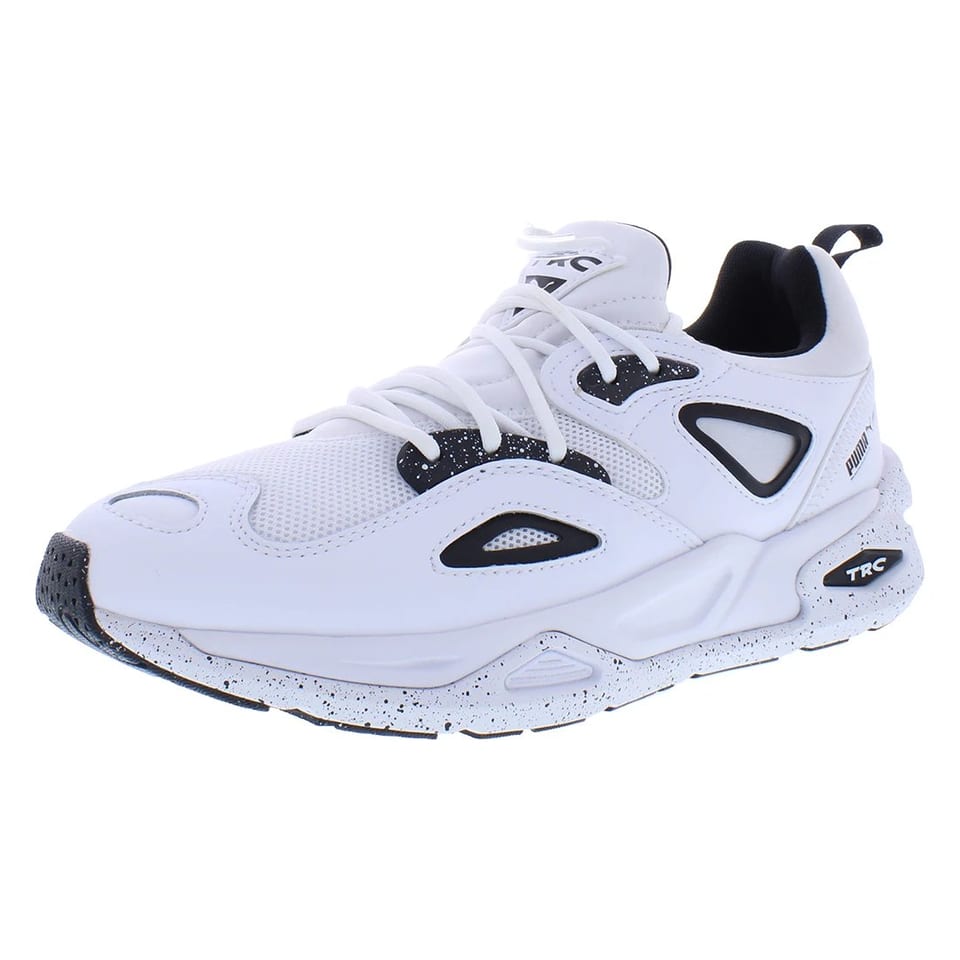 Puma Men's Trc Blaze Chance Fitness Cross Training Shoes White Black Mesh Upper, product photo