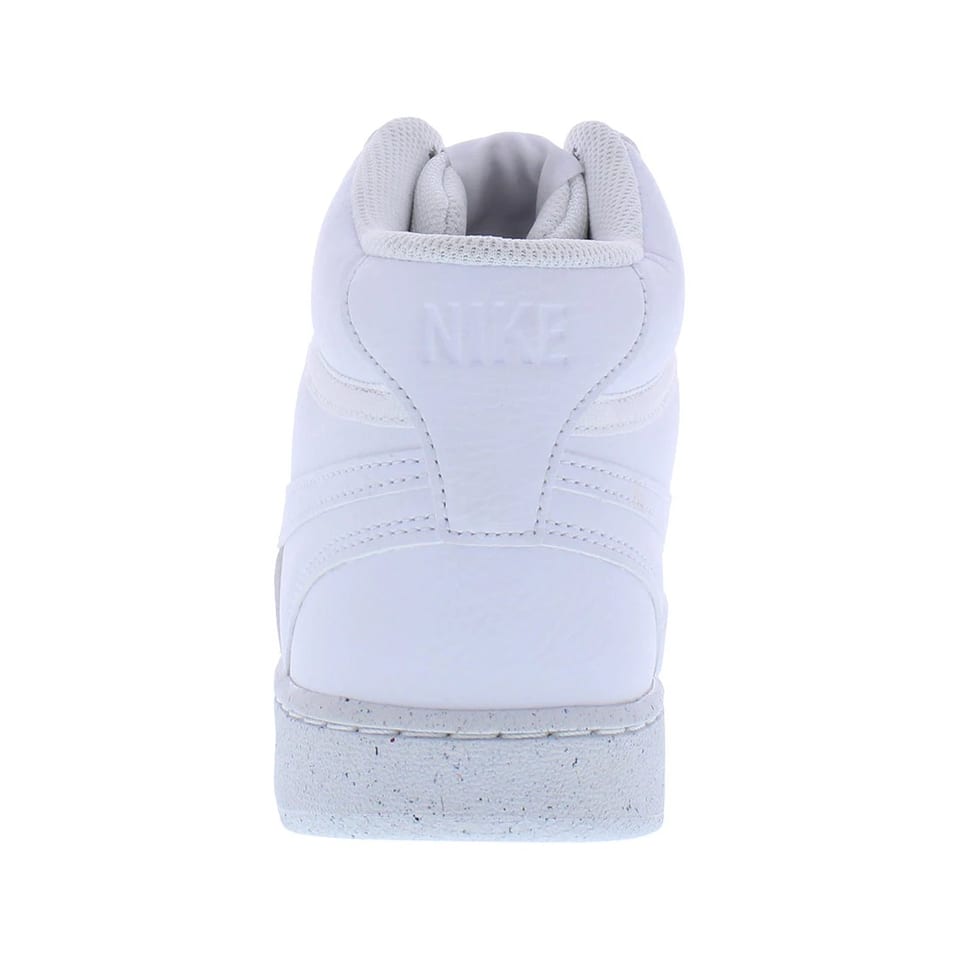 For Men's Court Vision Mid Next Nature Basketball Shoes White/White Model, product photo