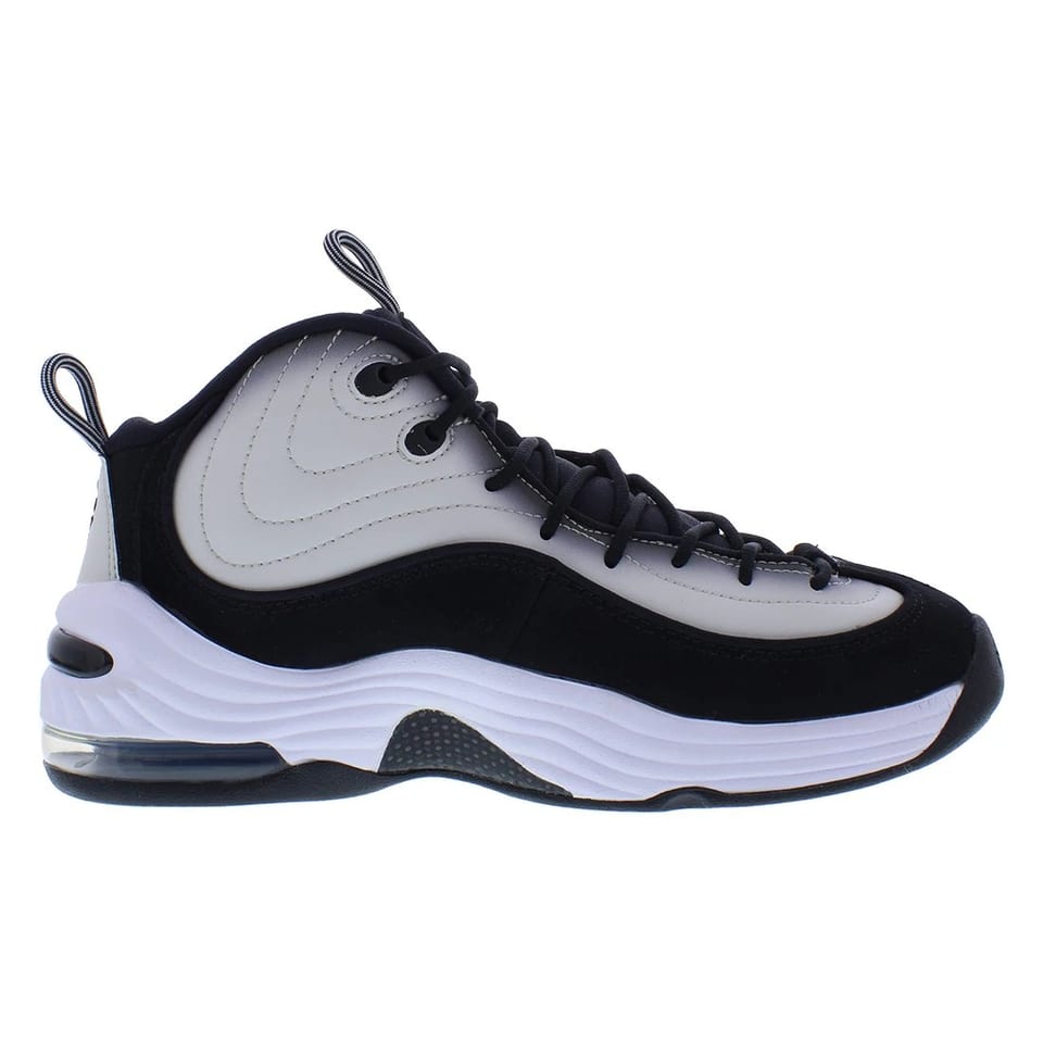 Nike Air Penny II Men's Sport Shoes Size 10 Light Bone/White/Black Custom Logo, product photo
