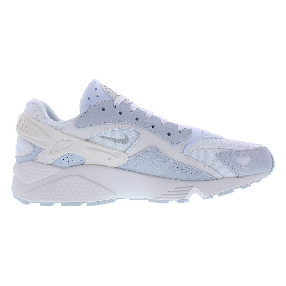 For Air Huarache Runner Men's Summit White/Metallic Silver Genuine Leather, product photo