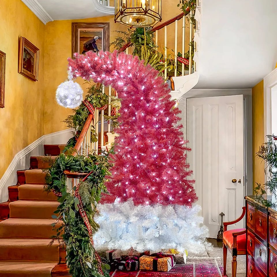 6 Foot Articulated Fir Artificial Christmas Tree with 1250 Branch Tips and 300, product photo