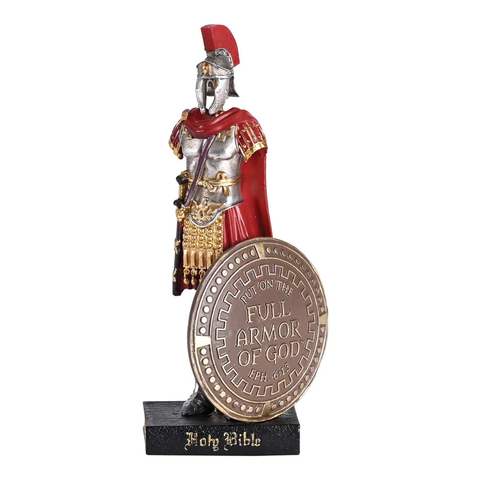 TD Full Armor of God Red Gold 6H Figurine Christmas Figurine & Toy, product photo