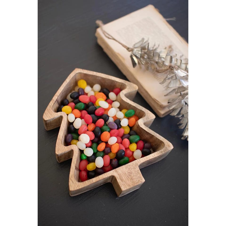 TD Wooden Christmas Tree Bowl Elegant Christmas Decorations for Your Home, product photo