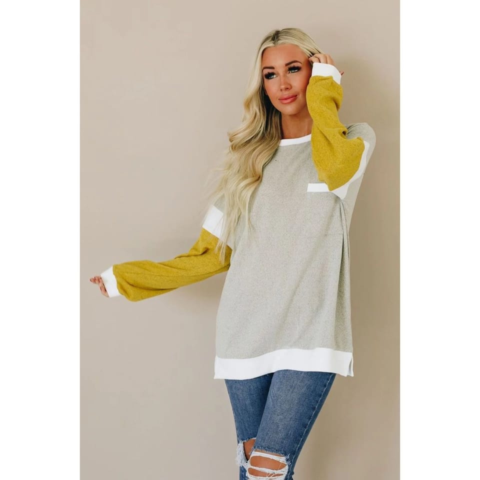 TD Perfect Autumn Casual Knit Top with Button Decoration Short Length and, product photo