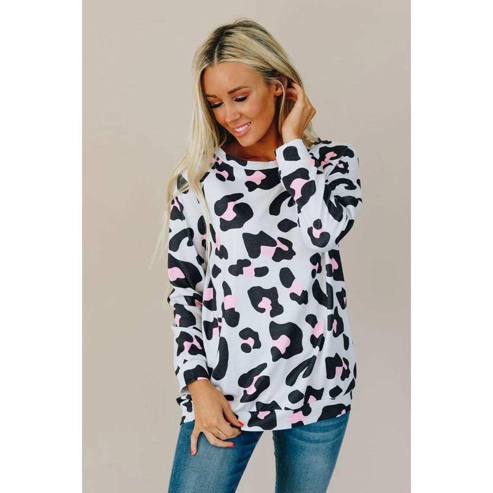 TD Cheetah Girl Pullover High Quality Winter Women's Cardigan Breathable, product photo