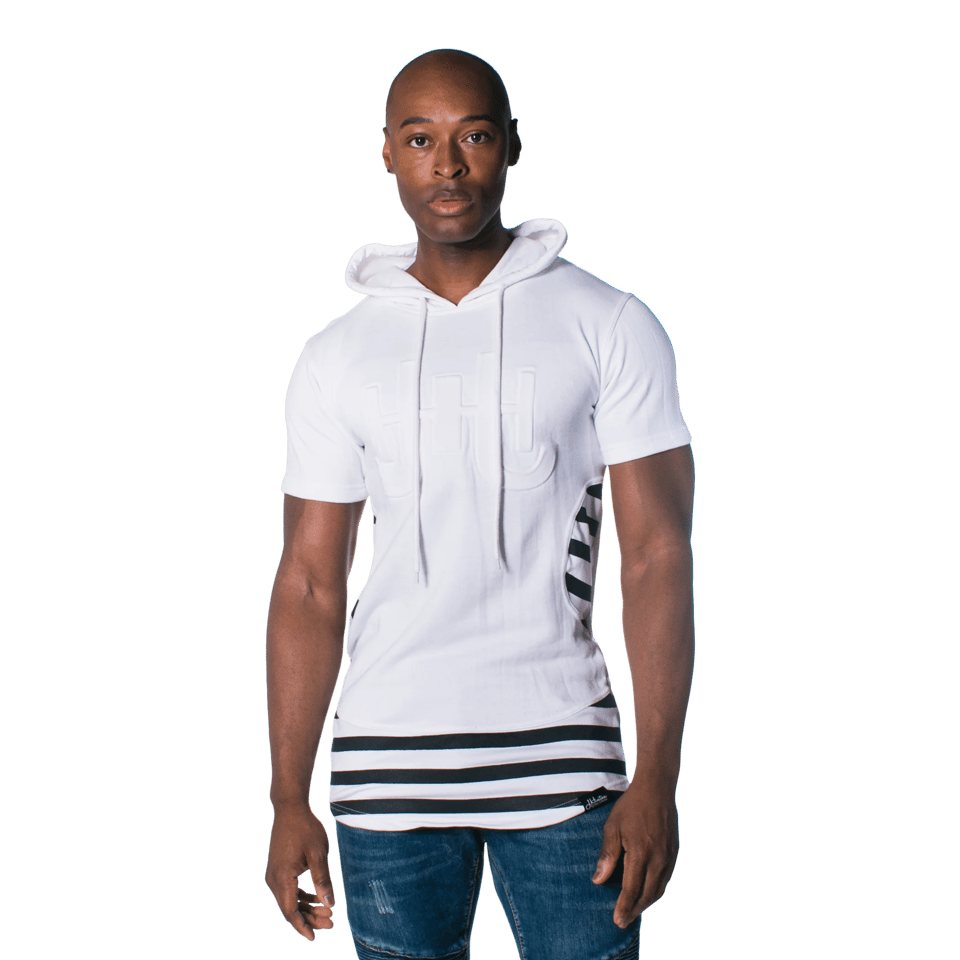 TD JH Embossed Striped Hoodie 3D Embroidered Windproof Anti-Shrink Size XXS 6XL, product photo