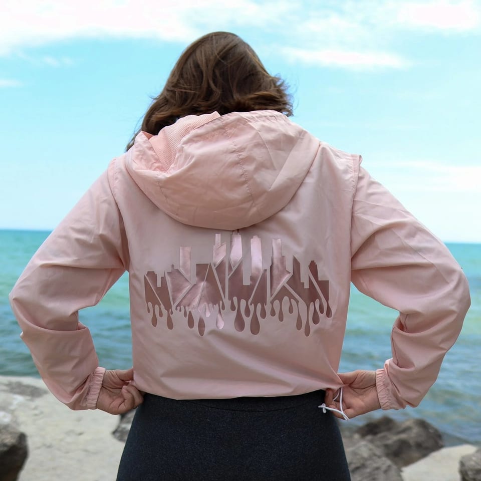 TD Drippy Skyline Lightweight Windbreaker Pullover Outdoor Cordura Polartec XL, product photo