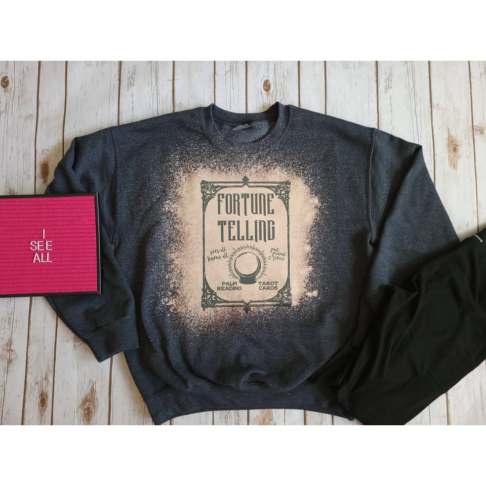 TD 3D Embroidered Sweatshirt Premium Style Acid Washed Light Weight Anti-Shrink, product photo