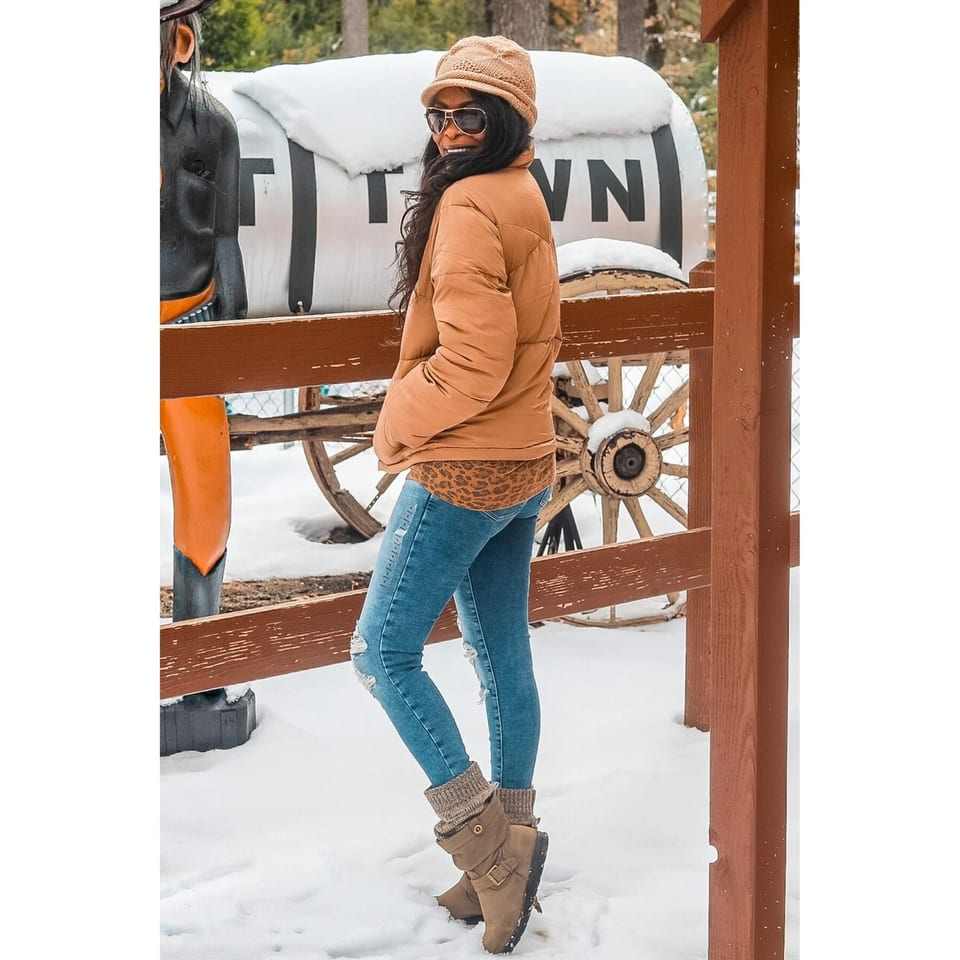 TD Women's Winter Wish Puffer Jacket in Brown, product photo